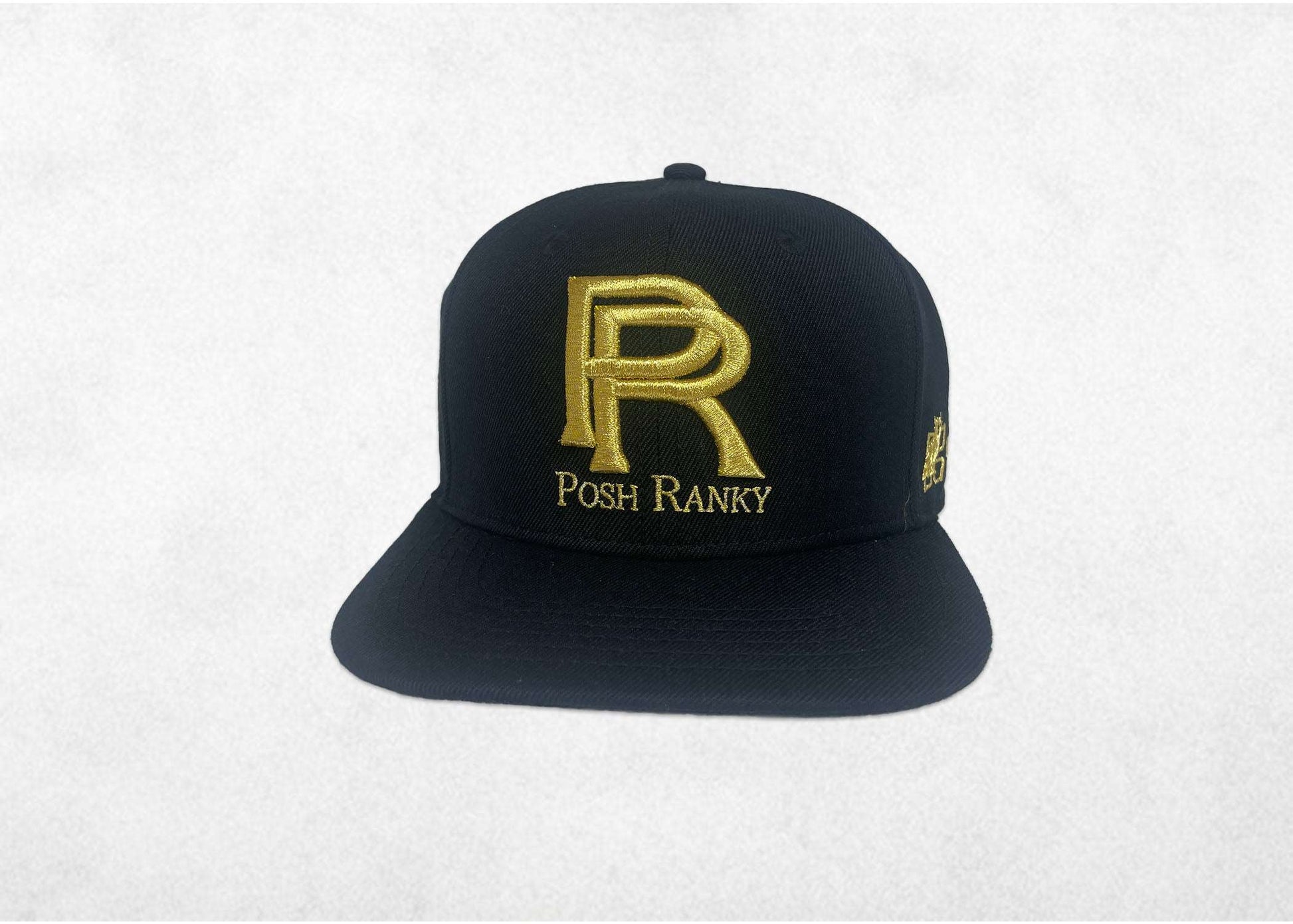 Black Cap With Gold Logo