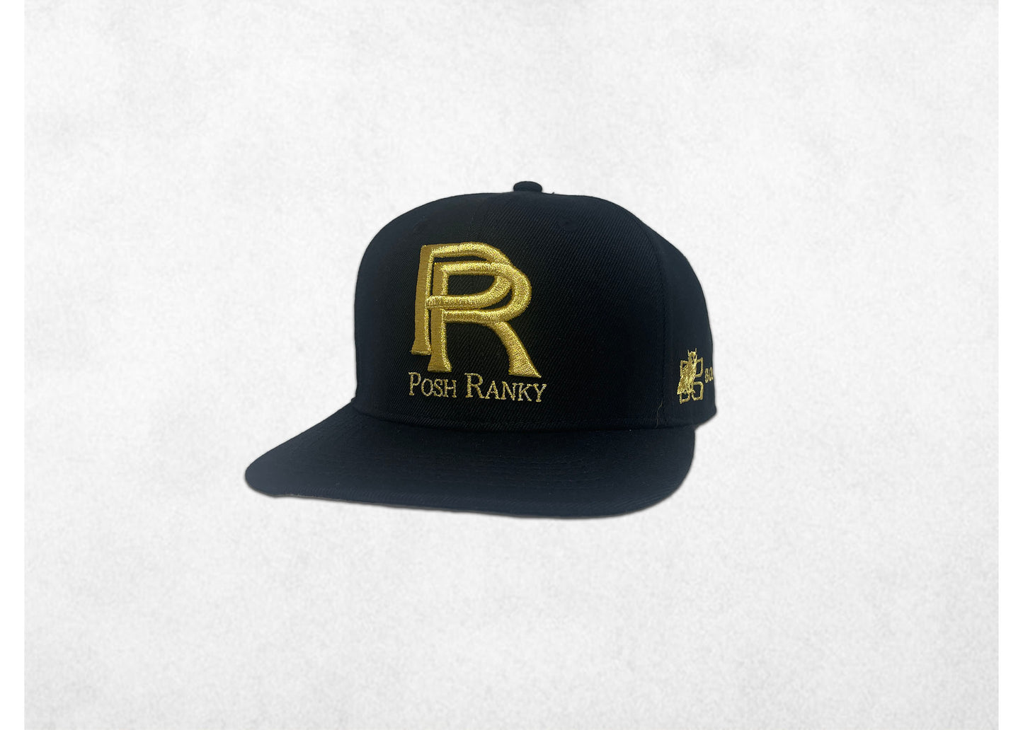 Black Cap With Gold Logo